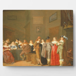 Courting Scene, 1644 (Öl auf Leinwand) Fotoplatte