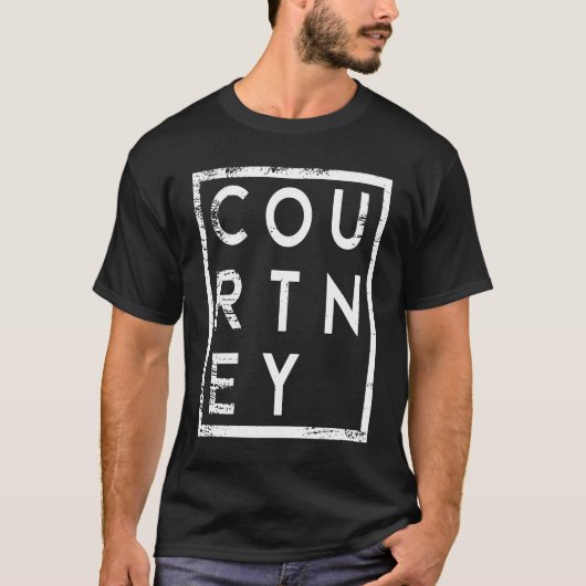 Courtney Minimalismus T-Shirt (Vorderseite)