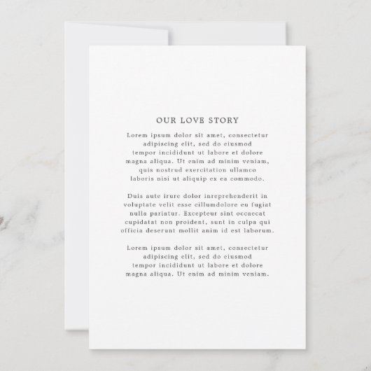 Courtney Monogram Elegant Wedding Einladung (Rückseite)