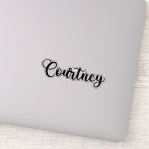 Courtney Name - Handgeschriebene Kalligrafie Aufkleber