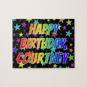 "COURTNEY" Vorname, Fun "HAPPY BIRTHDAY" Puzzle