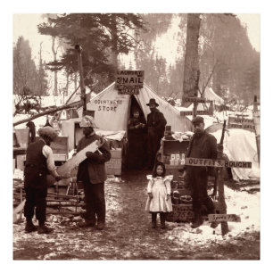 Courtney's Store - Klondike Gold Rush 1898 Fotodruck