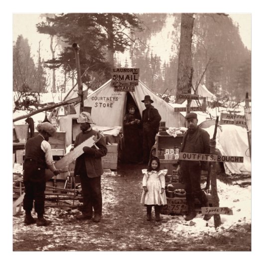 Courtney's Store - Klondike Gold Rush 1898 Fotodruck (Vorne)