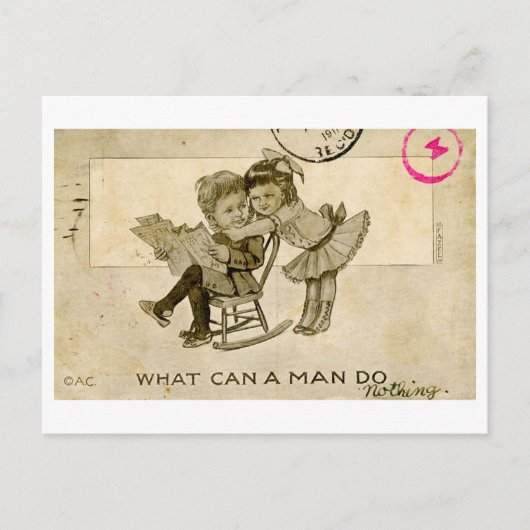 Courtship Postcard (1911) Postkarte (Vorderseite)