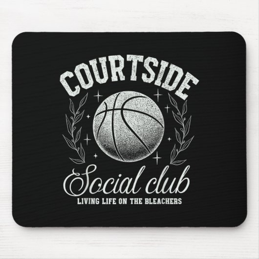 Courtside Social Club Basketball Bleachers Life Qu Mousepad (Vorne)