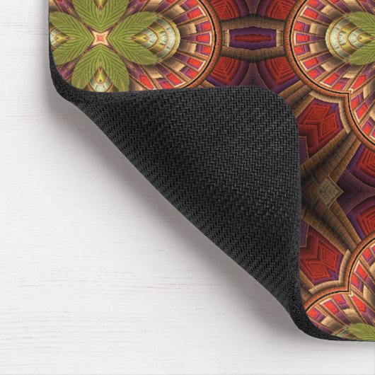 Courtyard Farbiges geometrisches Muster Mousepad (Ecke)