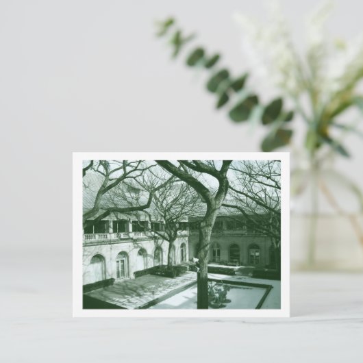 Courtyard in Chicago Postkarte (Stehend Vorderseite)