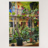 Courtyard Interior with Hanging Plants Puzzle (Vertikal)