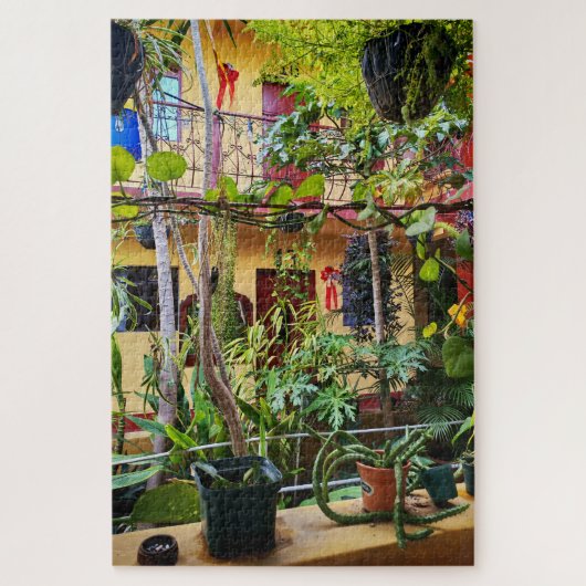 Courtyard Interior with Hanging Plants Puzzle (Vertikal)