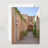 Courtyard Kloster Postcard Postkarte (Vorne/Hinten)