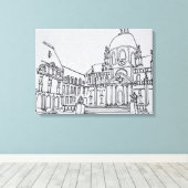 Courtyard La Sorbonne | Universität Paris Leinwanddruck (Insitu (Holzboden))
