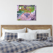 Courtyard Old Hamptons House Amagansett Leinwanddruck (Insitu (Schlafzimmer))