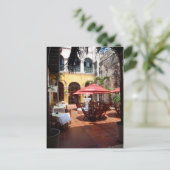 Courtyard-Postcard-Restaurant Postkarte (Stehend Vorderseite)