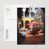 Courtyard-Postcard-Restaurant Postkarte (Vorne/Hinten)