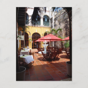 Courtyard-Postcard-Restaurant Postkarte