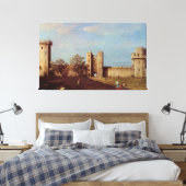Courtyard Warwick Castle Canaletto Leinwanddruck (Insitu (Schlafzimmer))