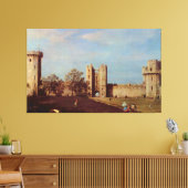 Courtyard Warwick Castle Canaletto Leinwanddruck (Insitu (Wohnzimmer))