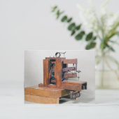 Couseuse', die erste Nähmaschine, 1830 Postkarte (Stehend Vorderseite)