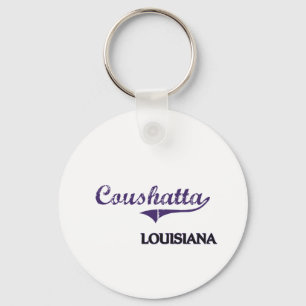 Coushatta Louisiana Stadt-Klassiker Schlüsselanhänger