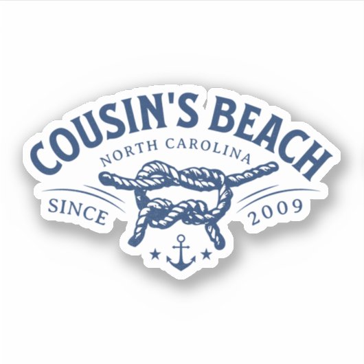 Cousin Beach, NC Der Sommer I wurde Hübsch Aufkleber (Vorderseite)