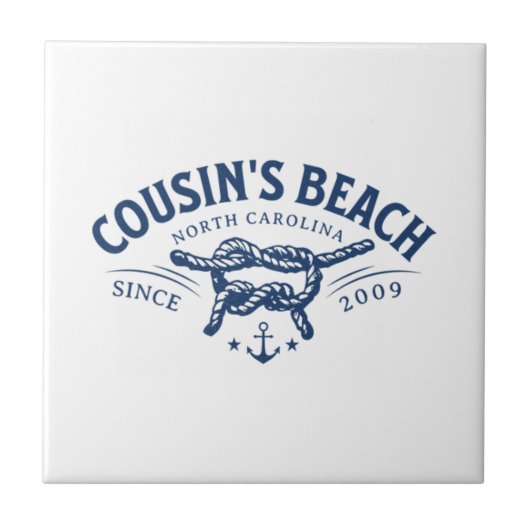 Cousin Beach, NC Der Sommer I wurde Hübsch Fliese (Vorderseite)