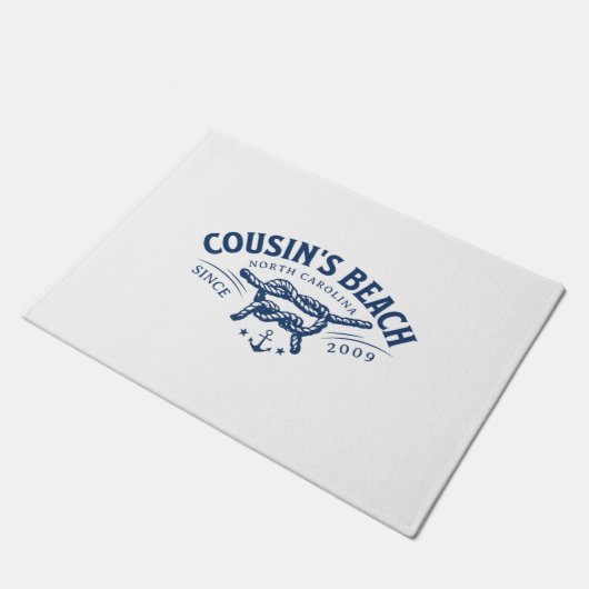 Cousin Beach, NC Der Sommer I wurde Hübsch Fußmatte (Schrägansicht)