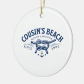 Cousin Beach NC Der Sommer I wurde Hübsch Keramik Ornament (Links)