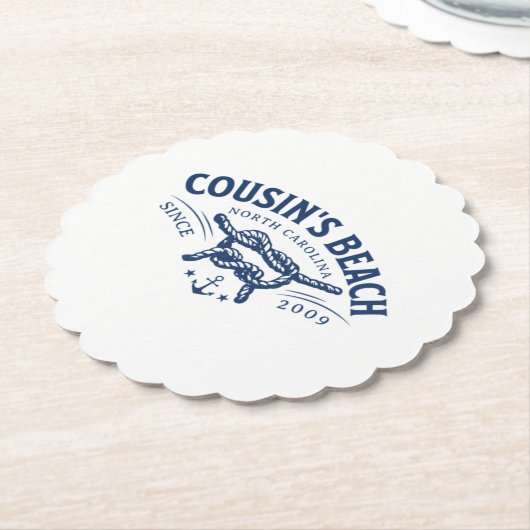 Cousin Beach NC Der Sommer I wurde Hübsch Untersetzer (angewinkelt)