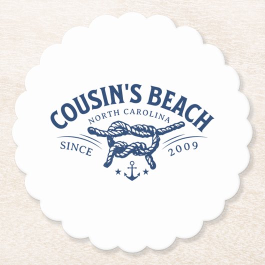 Cousin Beach NC Der Sommer I wurde Hübsch Untersetzer (Vorderseite)