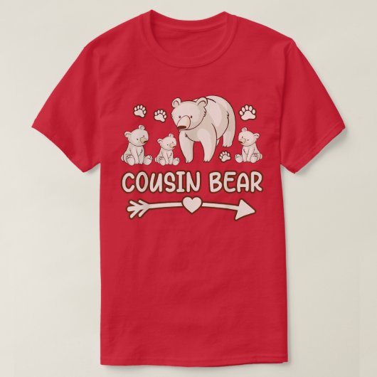 cousin bear 3 cub , cousin bear shirt (Design vorne)
