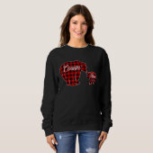 Cousin Bear  Buffalo Plaid Christmas T Sweatshirt (Vorne ganz)