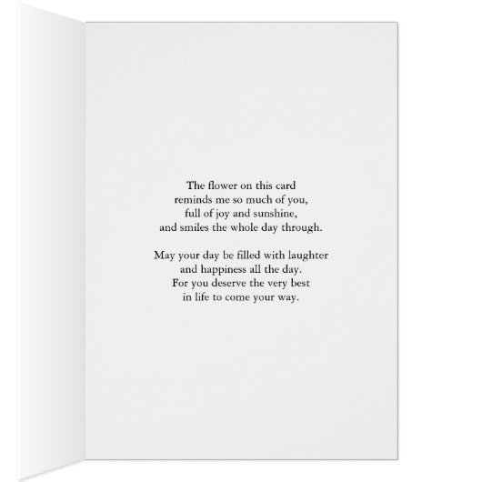 Cousin Birthday Beautiful Pink Rose (Innen (Rechts))