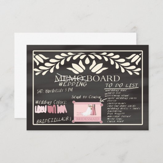 Cousin Bitte übernachten Sie in Bridesmaid Einladung (Vorne/Hinten)