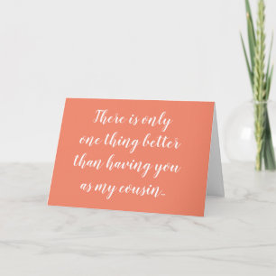Cousin Bridesmaid Card Einladung