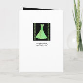 COUSIN Bridesmaid Einladung PINK Gown V01 (Rückseite)