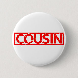 Cousin Briefmarke Button
