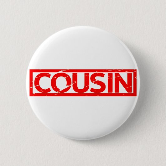 Cousin Briefmarke Button (Vorderseite)