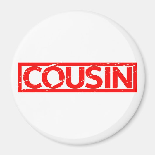 Cousin Briefmarke Magnet (Vorne)