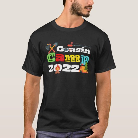 Cousin Camp 2022 Cool Tribe Vacation Wiedersehen C T-Shirt (Vorderseite)