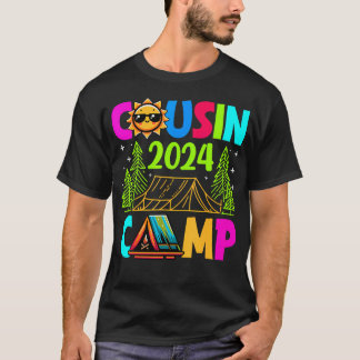 Cousin Camp 2024 Familienurlaub Sommer Camping Cr T-Shirt
