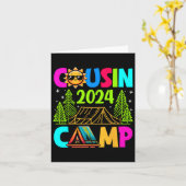 Cousin Camp 2024 Familienurlaub Sommerurlaub Campi Karte (Gelbe Blume)
