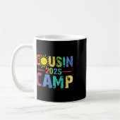 Cousin Camp 2025 Camping Campfire Sommerferien Kaffeetasse (Links)