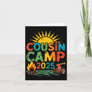 Cousin Camp 2025 Camping Campfire Sommerferien Karte
