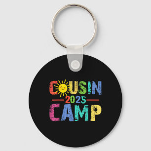 Cousin Camp 2025 Camping Campfire Sommerferien Schlüsselanhänger