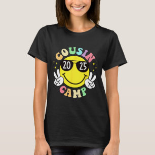 Cousin Camp 2025 Camping-Lagerfeuer Sommerferien  T-Shirt