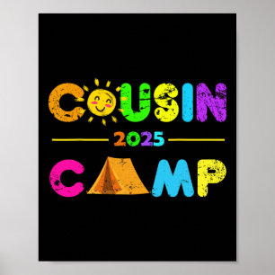 Cousin Camp 2025 Camping Sommerurlaub 2025 Fami Poster
