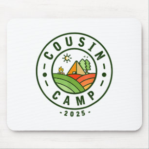 Cousin Camp 2025 Camping-Stamm Sommerferien Mousepad