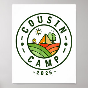 Cousin Camp 2025 Camping Stamm Sommerurlaub _1 Poster