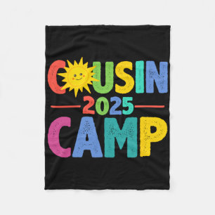 Cousin Camp 2025 Familienurlaub Sommer-Camping Cr Fleecedecke