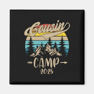 Cousin Camp 2025 Familienurlaub Sommer-Camping Cr Magnet